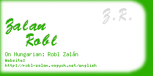 zalan robl business card